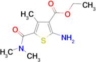 2-Amino-5-dimethylcarbamoyl-4-methyl-thiophene-3-carboxylic acid ethyl ester