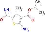 2-Amino-5-carbamoyl-4-methyl-thiophene-3-carboxylic acid isopropyl ester