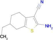 2-Amino-6-ethyl-4,5,6,7-tetrahydro-benzo[ b ]thiophene-3-carbonitrile