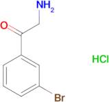 2-Amino-1-(3-bromo-phenyl)-ethanone; hydrochloride