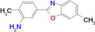 2-Methyl-5-(6-methyl-benzooxazol-2-yl)-phenylamine