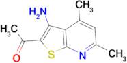 1-(3-Amino-4,6-dimethyl-thieno[2,3- b ]pyridin-2-yl)-ethanone