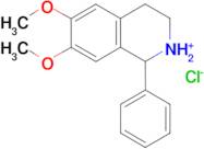 6,7-Dimethoxy-1-phenyl-1,2,3,4-tetrahydro-isoquinolinium; chloride