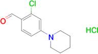 2-Chloro-4-(piperidin-1-yl)benzaldehyde hydrochloride