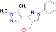 1',5'-Dimethyl-1-phenyl-1 H ,1' H -[3,4']bipyrazolyl-4-carbaldehyde