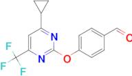 4-(4-Cyclopropyl-6-trifluoromethyl-pyrimidin-2-yloxy)-benzaldehyde