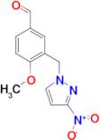 4-Methoxy-3-(3-nitro-pyrazol-1-ylmethyl)-benzaldehyde