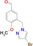 3-(4-Bromo-pyrazol-1-ylmethyl)-4-methoxy-benzaldehyde