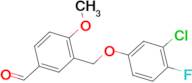 3-(3-Chloro-4-fluoro-phenoxymethyl)-4-methoxy-benzaldehyde