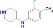 (3-Fluoro-4-methyl-phenyl)-piperidin-4-yl-amine