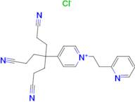 4-[1,5-Dicyano-3-(2-cyanoethyl)pentan-3-yl]-1-[2-(pyridin-2-yl)ethyl]pyridinium chloride