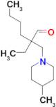 2-Ethyl-2-[(4-methylpiperidin-1-yl)methyl]hexanal