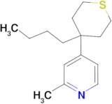 4-(4-Butyl-tetrahydro-thiopyran-4-yl)-2-methyl-pyridine
