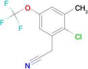 (2-Chloro-3-methyl-5-trifluoromethoxy-phenyl)-acetonitrile