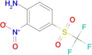 2-Nitro-4-trifluoromethanesulfonyl-phenylamine