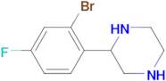 2-(2-Bromo-4-fluorophenyl)piperazine