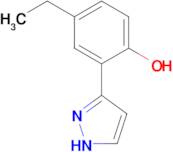 4-Ethyl-2-(1H-pyrazol-3-yl)-phenol