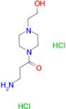3-Amino-1-[4-(2-hydroxyethyl)piperazin-1-yl]propan-1-one dihydrochloride