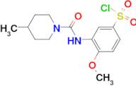 4-Methoxy-3-[2-(4-methylpiperidin-1-yl)acetylamino]benzenesulfonyl chloride