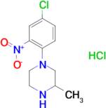 1-(4-Chloro-2-nitrophenyl)-3-methylpiperazinehydrochloride