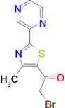 2-Bromo-1-[4-methyl-2-(2-pyrazinyl)-1,3-thiazol-5-yl]-1-ethanone