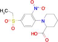 1-[4-(Ethylsulfonyl)-2-nitrophenyl]piperidine-2-carboxylic acid