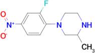 1-(2-Fluoro-4-nitrophenyl)-3-methylpiperazine