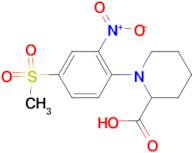 1-[4-(Methylsulfonyl)-2-nitrophenyl]piperidine-2-carboxylic acid