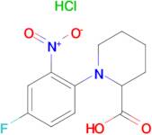 1-(4-Fluoro-2-nitrophenyl)piperidine-2-carboxylic acid hydrochloride