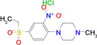 1-[4-(Ethylsulfonyl)-2-nitrophenyl]-4-methylpiperazine hydrochloride