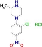 1-(2-Chloro-4-nitrophenyl)-3-methylpiperazine hydrochloride