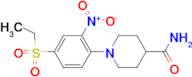 1-[4-(Ethylsulfonyl)-2-nitrophenyl]piperidine-4-carboxamide