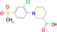 1-[2-Chloro-4-(methylsulfonyl)phenyl]piperidine-3-carboxylic acid