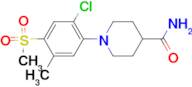 1-[2-Chloro-5-methyl-4-(methylsulfonyl)phenyl]piperidine-4-carboxamide