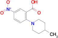 5-Nitro-2-(4-methylpiperidin-1-yl)benzoic acid