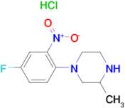 1-(4-Fluoro-2-nitrophenyl)-3-methylpiperazinehydrochloride