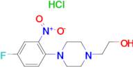 2-[4-(4-Fluoro-2-nitrophenyl)piperazin-1-yl]ethanol hydrochloride