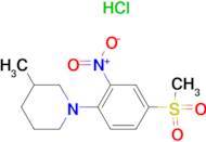 1-[2-Nitro-4-(methylsulfonyl)phenyl]-3-methylpiperidine hydrochloride