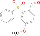 2-Benzenesulfonyl-4-methoxybenzaldehyde