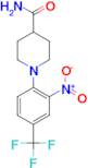 1-[2-Nitro-4-(trifluoromethyl)phenyl]piperidine-4-carboxamide