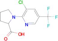 1-[3-Chloro-5-(trifluoromethyl)pyrimidin-2-yl]pyrrolidine-2-carboxylic acid