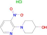 1-[3-Nitropyridin-2-yl]piperidine-4-olhydrochloride