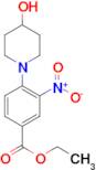 Ethyl 3-nitro-4-(piperidin-4-ol-1-yl)benzoate