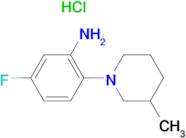 5-Fluoro-2-(3-methylpiperidin-1-yl)anilinehydrochloride