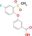 3-[(4-Fluoro-4-methylsulfonyl)phenoxy]benzoic acid