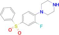 1-[(2-Fluoro-4-phenylsulfonyl)phenyl]piperazine