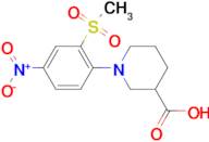 1-(2-Methylsulfonyl-4-nitrophenyl)piperidine-3-carboxylic acid