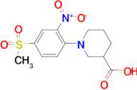 1-(4-Methylsulfonyl-2-nitrophenyl)piperidine-3-carboxylic acid