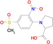 1-(4-Methylsulfonyl-2-nitrophenyl)pyrrolidine-2-carboxylic acid