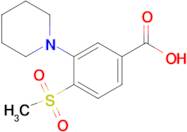 4-Methylsulfonyl-3-(piperidin-1-yl)benzoic acid
